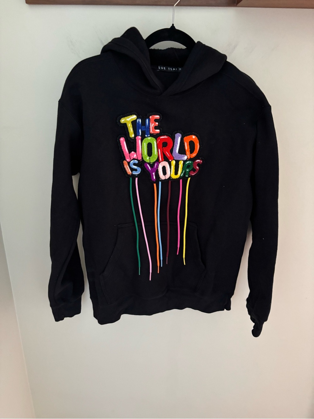 Sue tsai the world is yours hoodie black size M